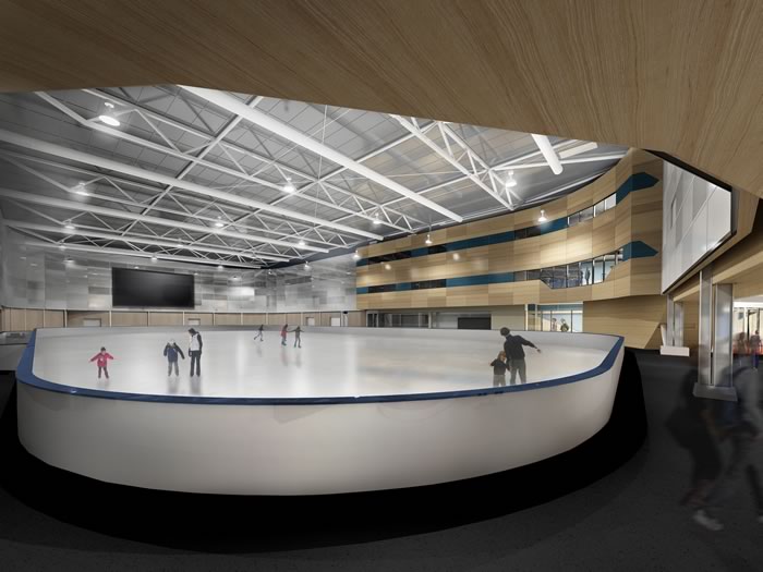 Icehouse interior rink